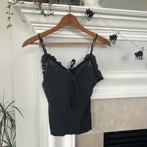 Y2K Coquette Corset Tie Cami